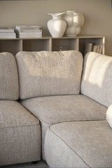 Ecksofa NORRIS, Anna #2 light beige, 309x309x80 cm