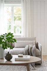 PEYTON 3-Sitzer Sofa Ursula #282 hellbeige 213x103x82cm - ZEN ZONE Furniture