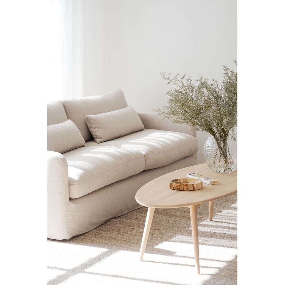 TOMPKINS Couchtisch Weiß pigmentiert 150x60x45cm - ZEN ZONE Furniture