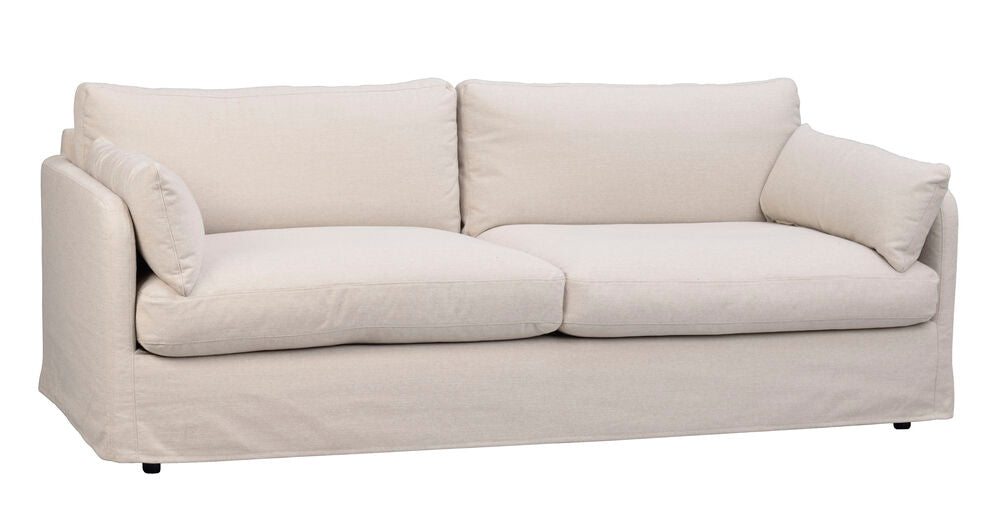 PEYTON 3-Sitzer Sofa Ursula #282 hellbeige 213x103x82cm - ZEN ZONE Furniture