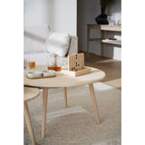 TOMPKINS Couchtisch Rund Weiß pigmentiert 90x90x45cm - ZEN ZONE Furniture