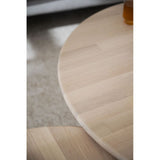 TOMPKINS Couchtisch Rund Weiß pigmentiert 90x90x45cm - ZEN ZONE Furniture