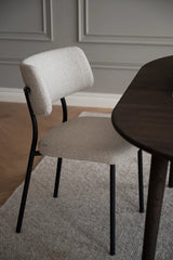 HERBSTER Essstuhl Beige/schwarz 56x50x82cm