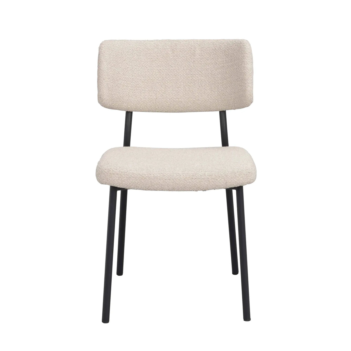HERBSTER Essstuhl Beige/schwarz 56x50x82cm
