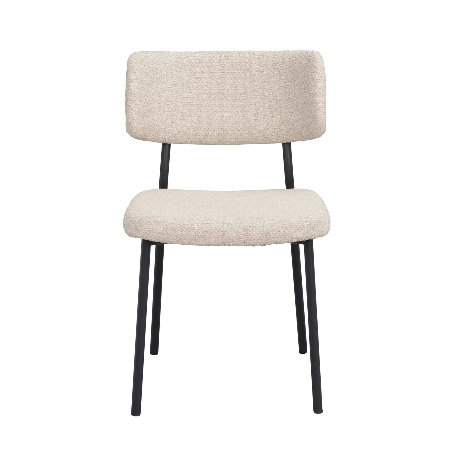 HERBSTER Essstuhl Beige/schwarz 56x50x82cm - ZEN ZONE Furniture