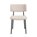 HERBSTER Essstuhl Beige/schwarz 56x50x82cm