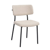 HERBSTER Essstuhl Beige/schwarz 56x50x82cm