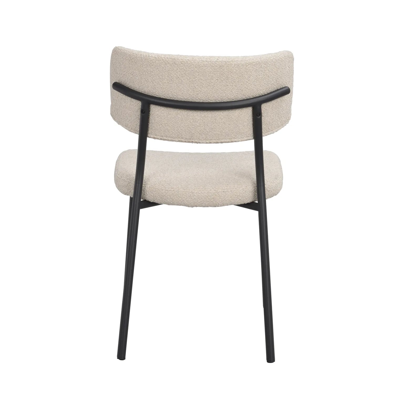 HERBSTER Essstuhl Beige/schwarz 56x50x82cm - ZEN ZONE Furniture