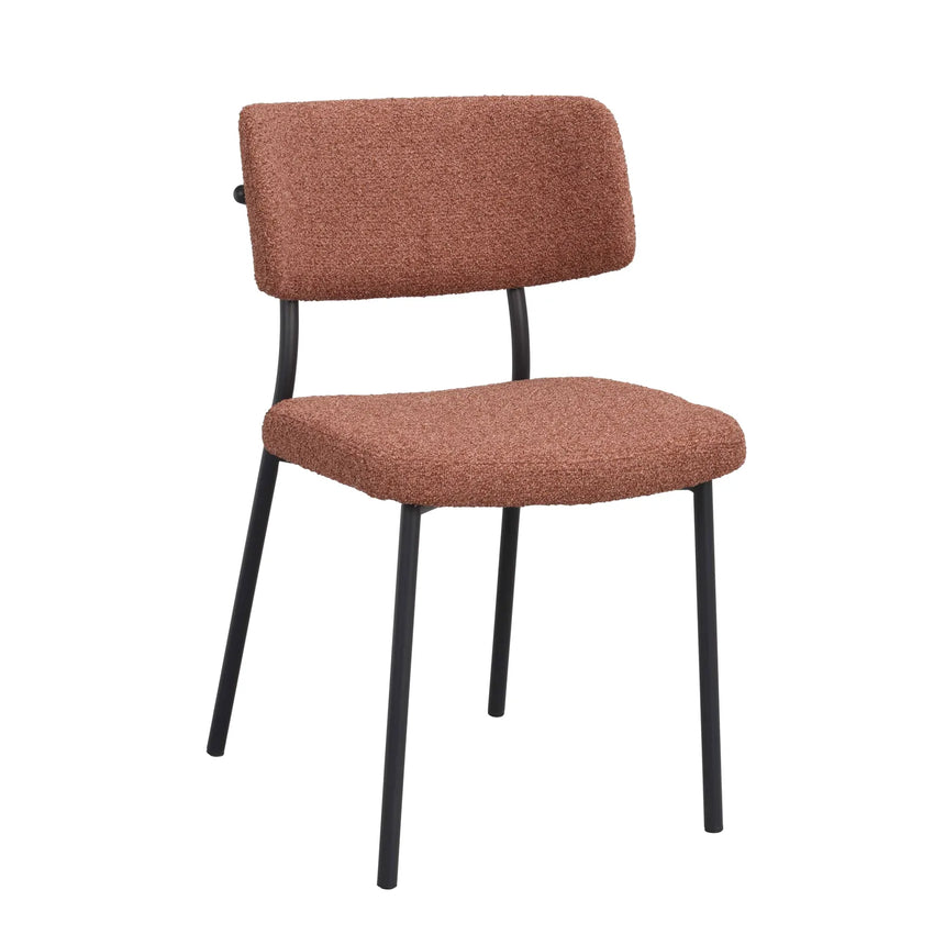 HERBSTER Essstuhl Rot/Schwarz 56x50x82cm - ZEN ZONE Furniture