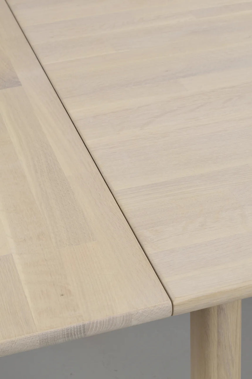 CLAPPERTON Ausziehplatte massive Eiche Weiß pigmentiert 45x95cm - ZEN ZONE Furniture