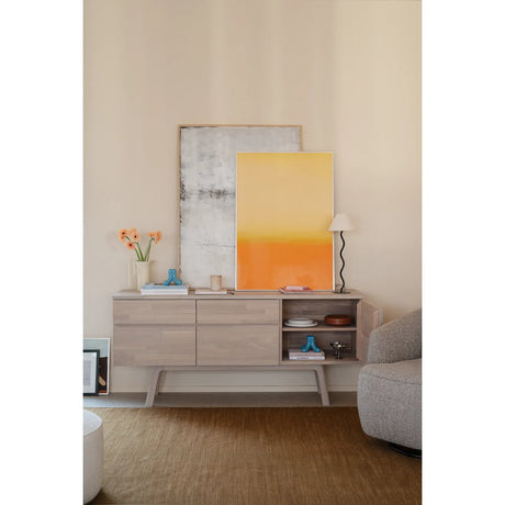 CLEARDALE Sideboard aus massiver Eiche in verschiedenen Farben, 170x42x77 cm - ZEN ZONE Furniture