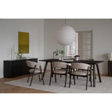 BARNABY Essstuhl aus Eiche und Stoff, 2er-Pack - ZEN ZONE Furniture