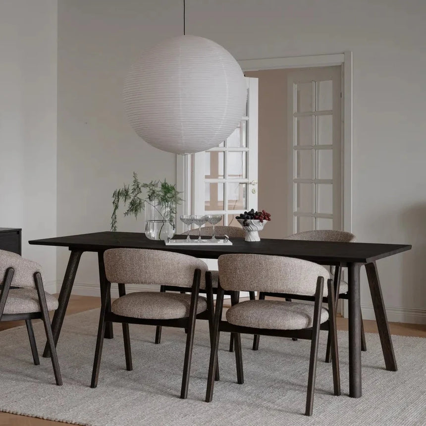 BARNABY Essstuhl aus Eiche und Stoff, 2er-Pack - ZEN ZONE Furniture