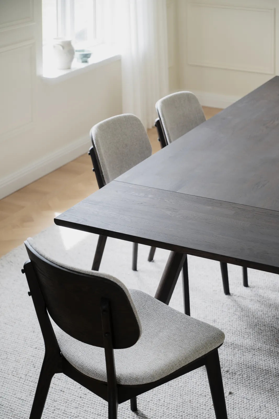 CLAPPERTON Ausziehplatte massive Eiche Braun 45x95cm