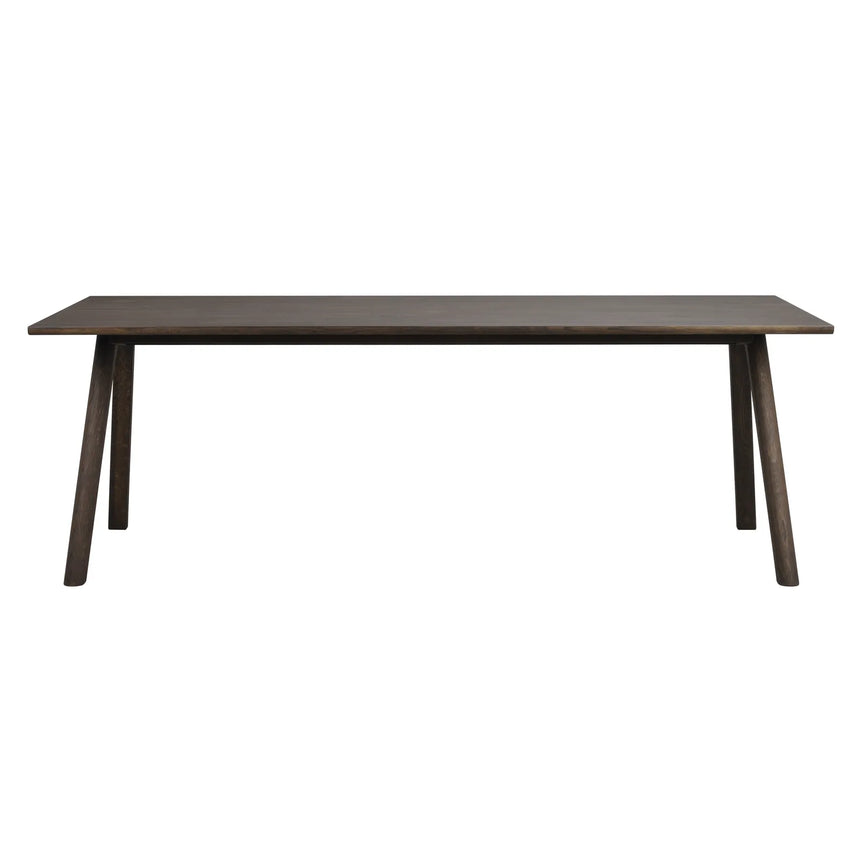CLAPPERTON Esstisch massive Eiche Braun 220x95x74cm - ZEN ZONE Furniture