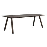 CLAPPERTON Esstisch massive Eiche Braun 220x95x74cm