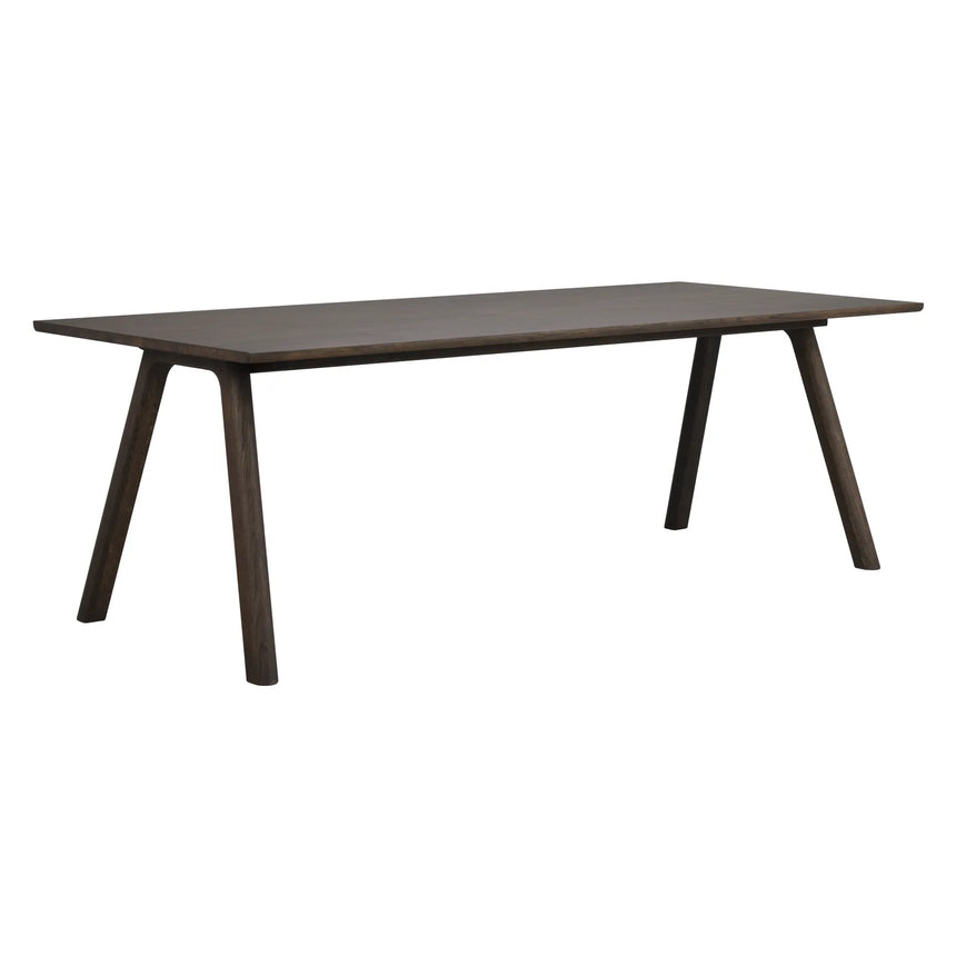 CLAPPERTON Esstisch massive Eiche Braun 220x95x74cm - ZEN ZONE Furniture