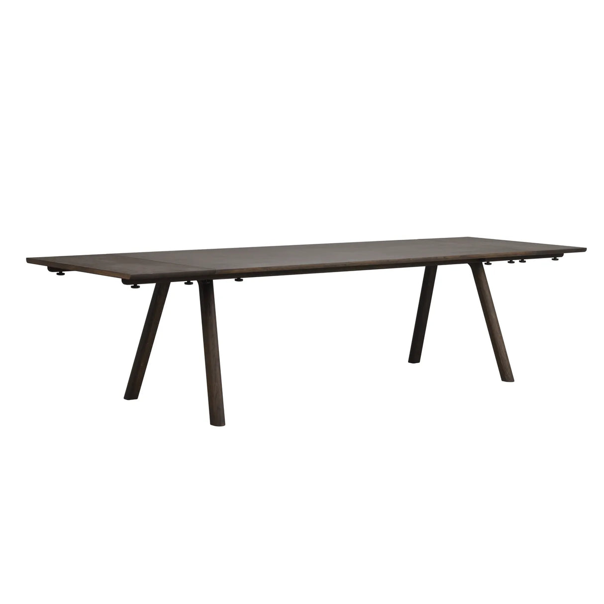 CLAPPERTON Ausziehplatte massive Eiche Braun 45x95cm