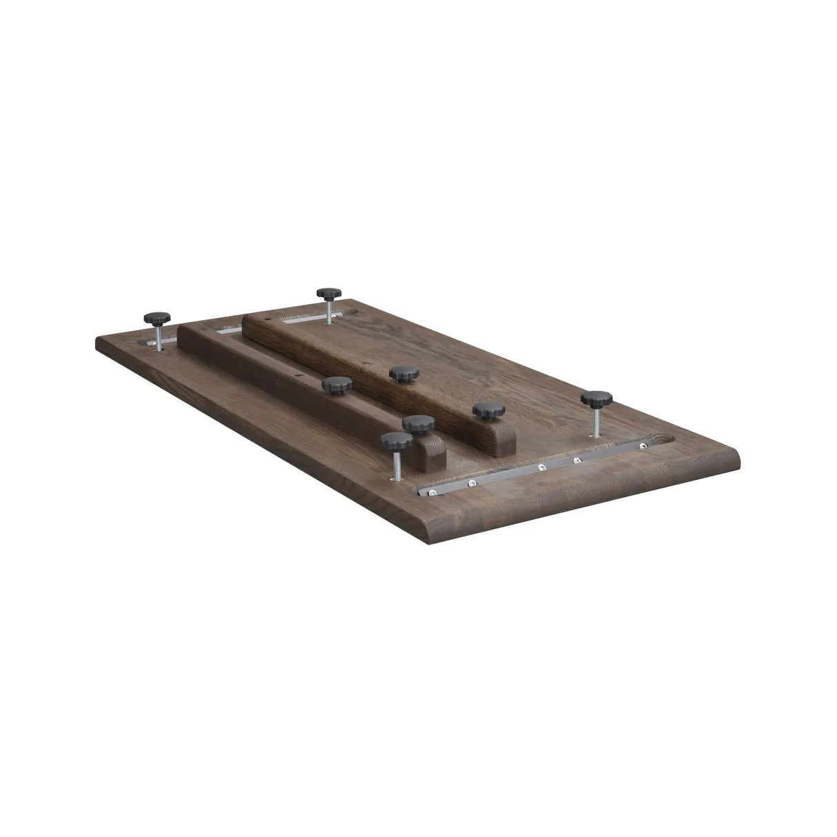 CLAPPERTON Ausziehplatte massive Eiche Braun 45x95cm