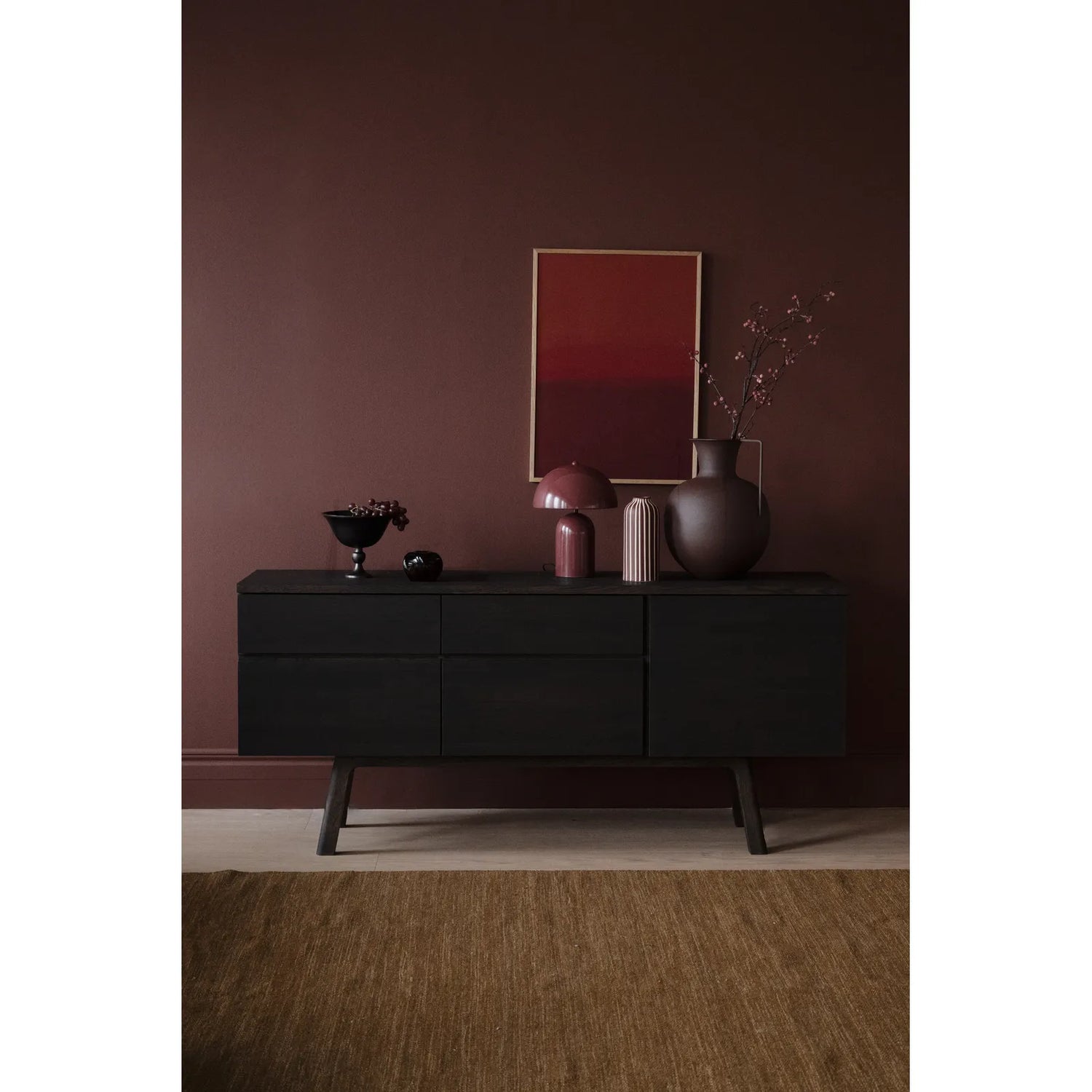 CLEARDALE Sideboard aus massiver Eiche in verschiedenen Farben, 170x42x77 cm - ZEN ZONE Furniture