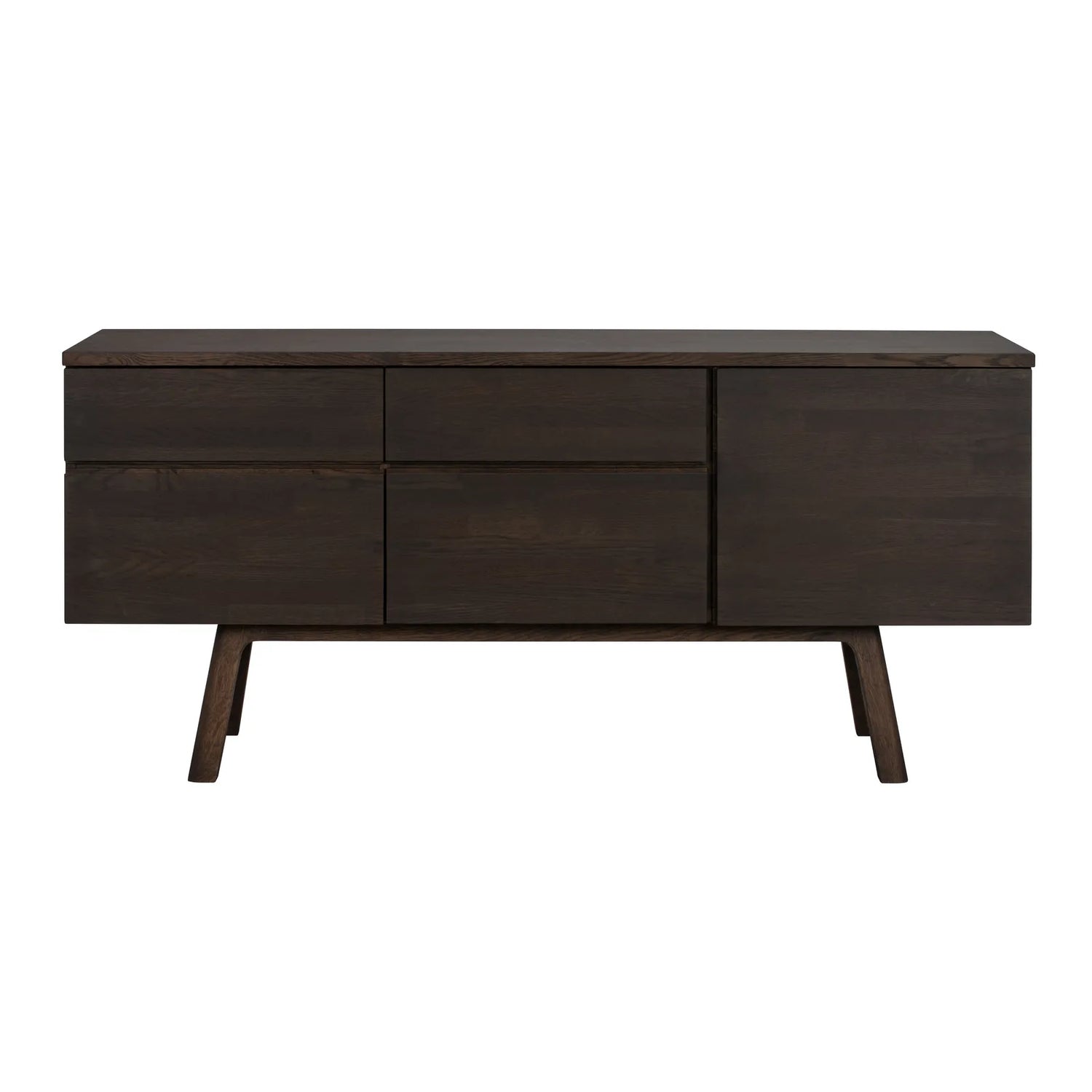 CLEARDALE Sideboard aus massiver Eiche in verschiedenen Farben, 170x42x77 cm - ZEN ZONE Furniture