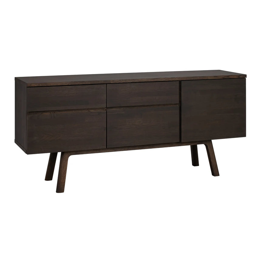 CLEARDALE Sideboard aus massiver Eiche in verschiedenen Farben, 170x42x77 cm - ZEN ZONE Furniture