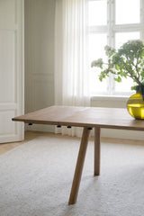 CLAPPERTON Ausziehplatte massive Eiche Sand 45x95xcm