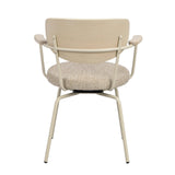 MERRICK Essstuhl Dunkelbeige/Weiß pigmentiert/Beige 60x62x81cm
