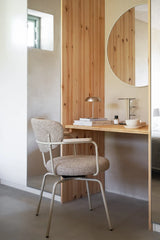 MERRICK Essstuhl Dunkelbeige/Beige 60x62x81cm