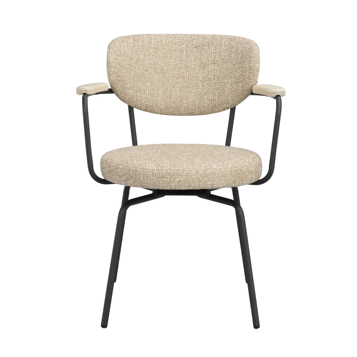 MERRICK Essstuhl Dunkelbeige/schwarz 60x62x81cm