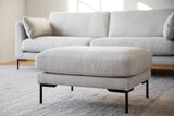 CORWIN Pouf Rita #1 hellbeige 84x64x45cm - ZEN ZONE Furniture