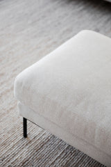 CORWIN Pouf Rita #1 hellbeige 84x64x45cm - ZEN ZONE Furniture