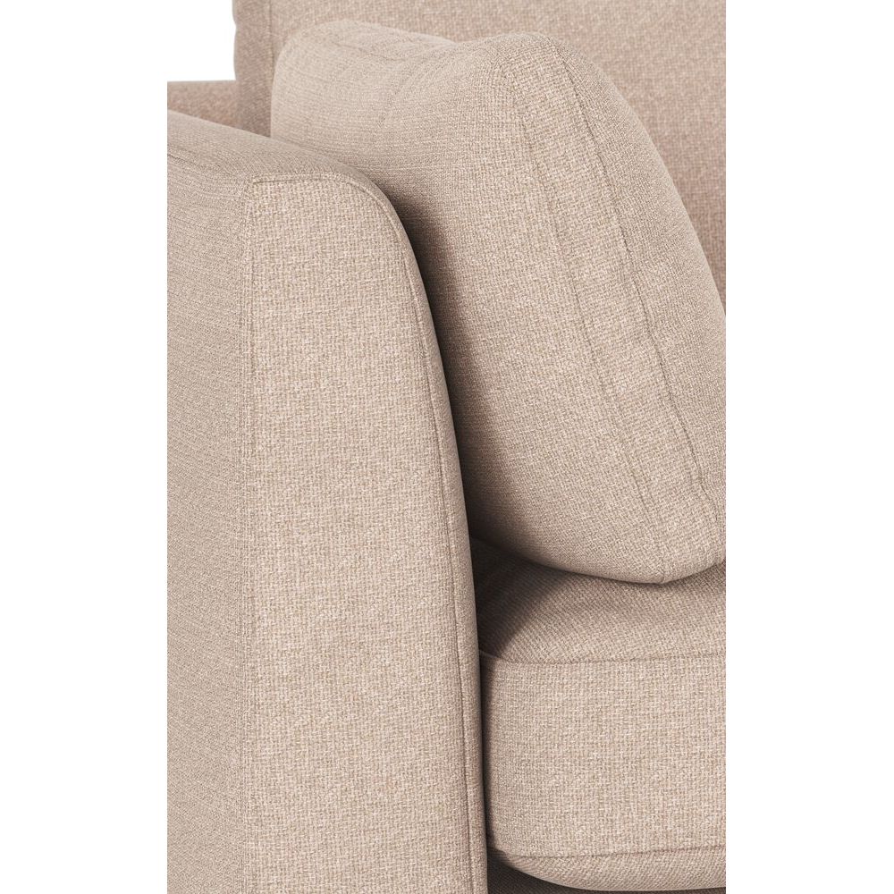 CORWIN 3-Sitzer-Sofa Hellbeige/Schwarz 238x98x83cm - ZEN ZONE Furniture