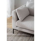 CORWIN 3-Sitzer-Sofa Hellbeige/Schwarz 238x98x83cm - ZEN ZONE Furniture