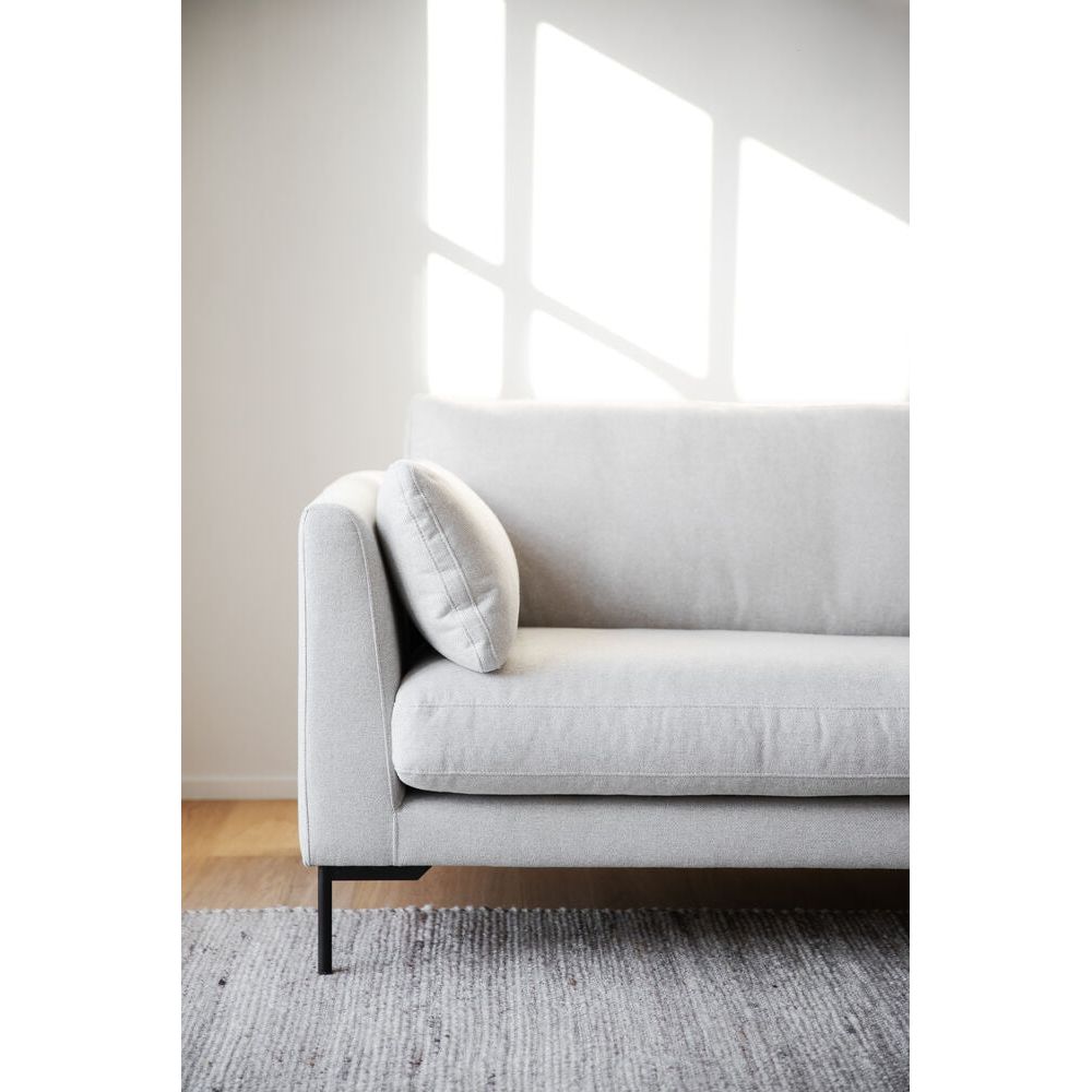 CORWIN 3-Sitzer-Sofa Hellbeige/Schwarz 238x98x83cm - ZEN ZONE Furniture