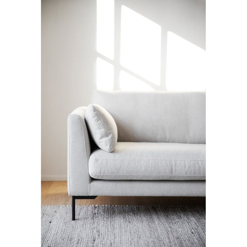 CORWIN 3-Sitzer-Sofa Hellbeige/Schwarz 238x98x83cm - ZEN ZONE Furniture