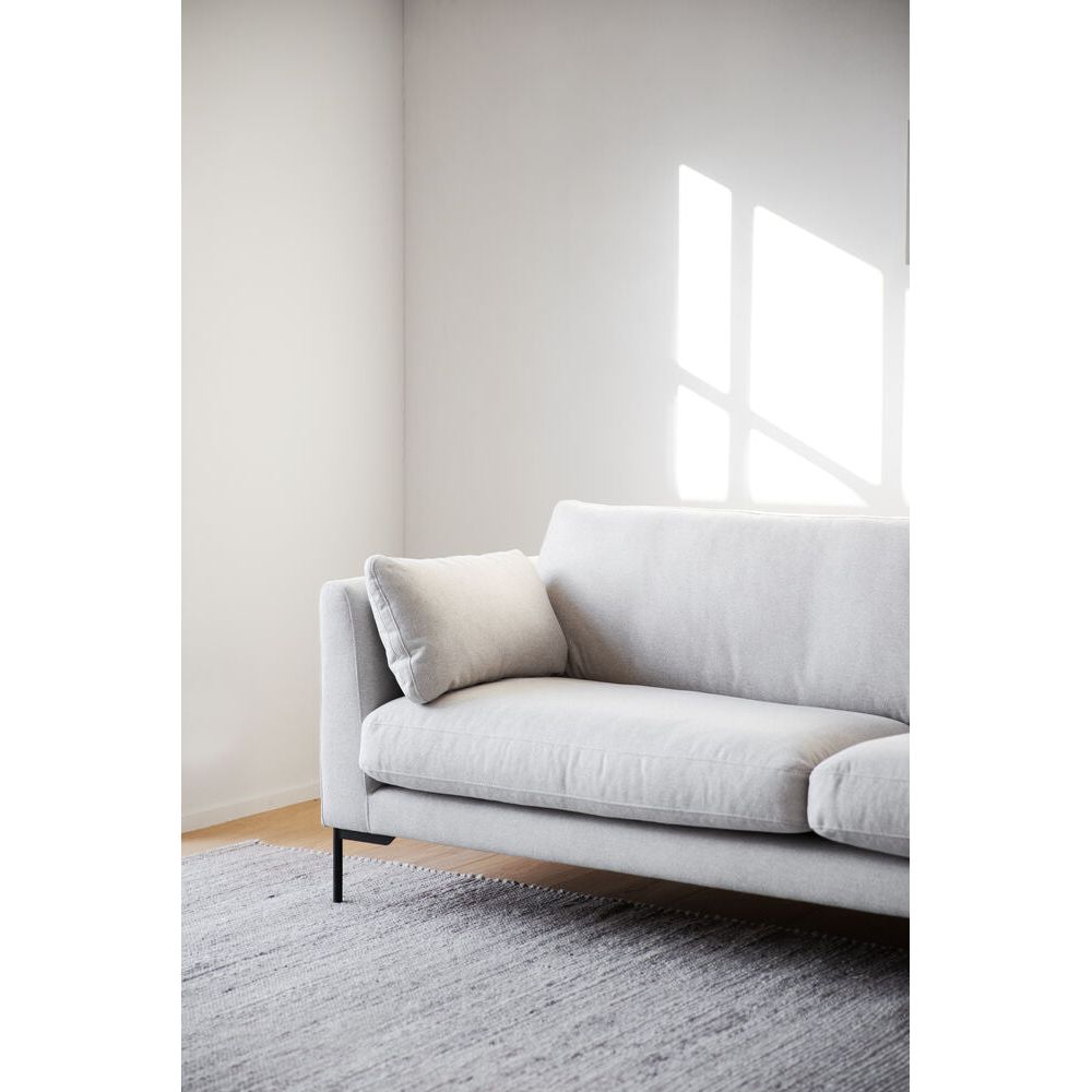 CORWIN 3-Sitzer-Sofa Hellbeige/Schwarz 238x98x83cm - ZEN ZONE Furniture