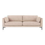 CORWIN 3-Sitzer-Sofa Hellbeige/Schwarz 238x98x83cm - ZEN ZONE Furniture