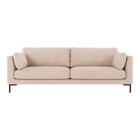 CORWIN 3-Sitzer-Sofa Hellbeige/Schwarz 238x98x83cm - ZEN ZONE Furniture