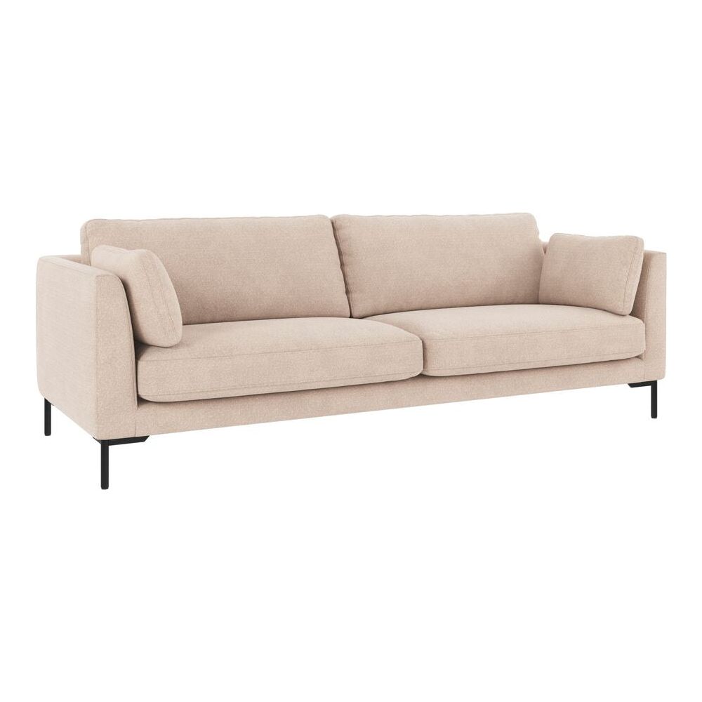 CORWIN 3-Sitzer-Sofa Hellbeige/Schwarz 238x98x83cm - ZEN ZONE Furniture