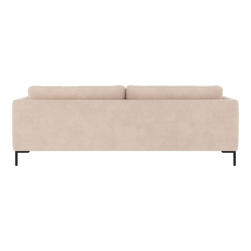 CORWIN 3-Sitzer-Sofa Hellbeige/Schwarz 238x98x83cm - ZEN ZONE Furniture
