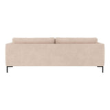 CORWIN 3-Sitzer-Sofa Hellbeige/Schwarz 238x98x83cm - ZEN ZONE Furniture