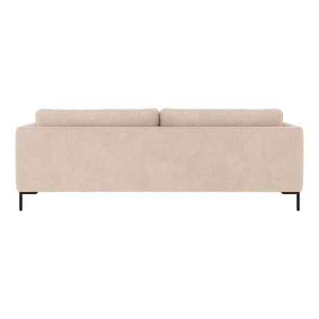 CORWIN 3-Sitzer-Sofa Hellbeige/Schwarz 238x98x83cm - ZEN ZONE Furniture