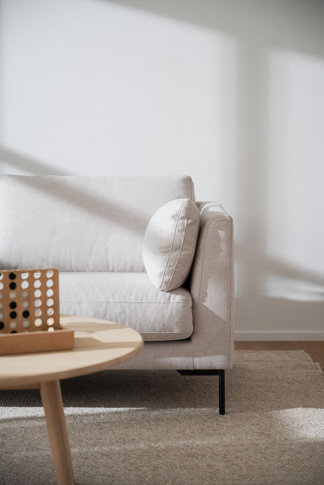 CORWIN 2-Sitzer Sofa Rita #1 hellbeige 190x98x83cm - ZEN ZONE Furniture