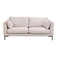 CORWIN 2-Sitzer Sofa Rita #1 hellbeige 190x98x83cm - ZEN ZONE Furniture