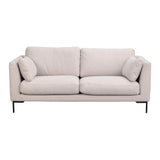 CORWIN 2-Sitzer Sofa Rita #1 hellbeige 190x98x83cm - ZEN ZONE Furniture