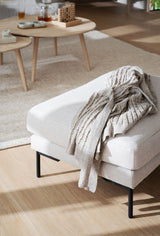 CORWIN Pouf Rita #1 hellbeige 84x64x45cm - ZEN ZONE Furniture