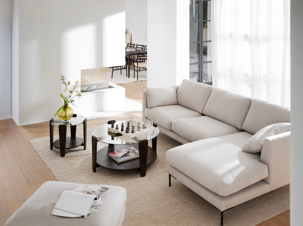 CORWIN Pouf Rita #1 hellbeige 84x64x45cm - ZEN ZONE Furniture