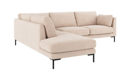 CORWIN 5-Sitzer Ecksofa Links Rita #1 hellbeige 266x226x83cm - ZEN ZONE Furniture