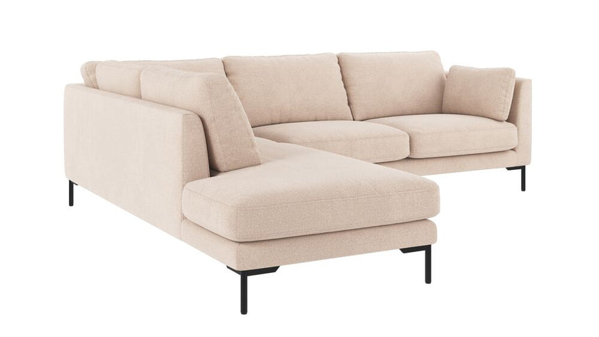 CORWIN 5-Sitzer Ecksofa Links Rita #1 hellbeige 266x226x83cm - ZEN ZONE Furniture